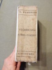 Ramorino vocabolario latino - italiano chiantore