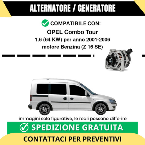 Alternatore opel combo tour - opel,