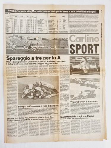 Carlino sport giugno - carlino, 1983