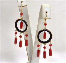18kt YELLOW GOLD EARRINGS WITH