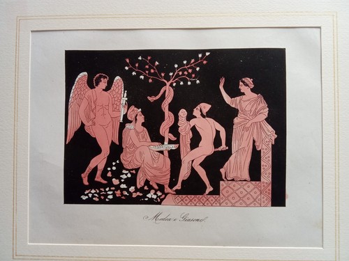 Stampa antica medea giasone - e,