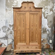 ANTICO ARMADIO PIEMONTESE IN LARICE GREZZO AL NATURALE