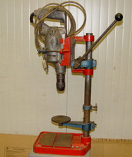 TRAPANO A COLONNA SUPER STAR VINTAGE CON SUPPORTO ORIGINALE STAR OFFICINA GARAGE