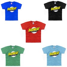 T-shirt bambino Bazinga The Big Bang Theory ispirata a divertente geek da 1-2 a 12-13 anni