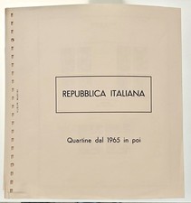 FOGLI MARINI KING - REPUBBLICA ITALIANA DAL 1965 AL 1991 - 22 ANELLI - QUARTINE
