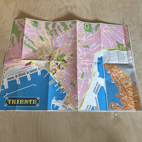 Mappa trieste italia vintage - mappa,