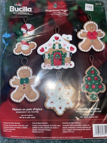 Bucilla felt gingerbread house - felt,