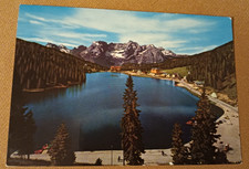 CARTOLINA ITALIA BELLUNO LAGO DI MISURINA E MONTE SORAPIS ITALY POSTCARD