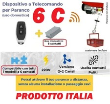 Paranco Elettrico Argano Montacarico Verricello Sollevatore TRASFORM WIRELES 6-C