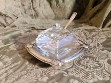 Formaggera in argento e vetro