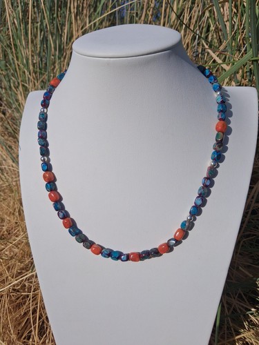 Collana navajo blu viola - navajo,