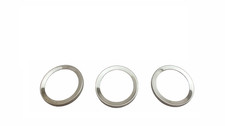 Set 3 pezzi anelli cromati