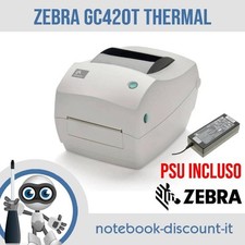 Zebra GC420t USB Stampante Termica Diretta/Trasferimento GRADO A-    PSU INCLUSO