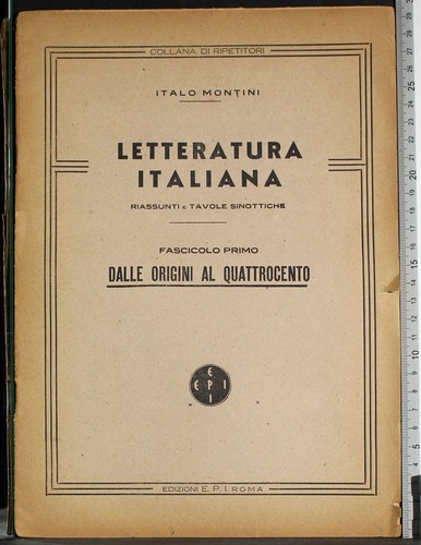 Letteratura italiana - letteratura,