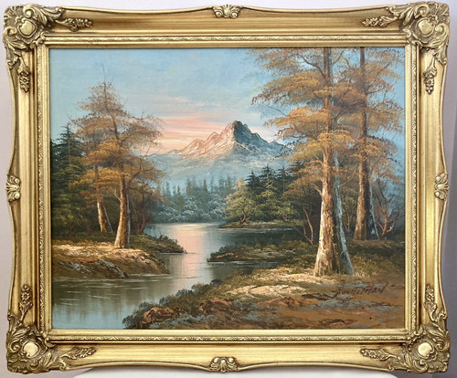Dipinto olio tela - olio, scena