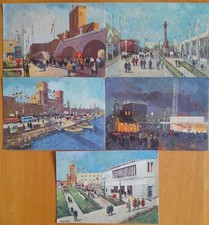 MICHELE DE GIOSA - 5 VECCHIE CARTOLINE DI BARI - FIERA DEL LEVANTE - F. GRANDE