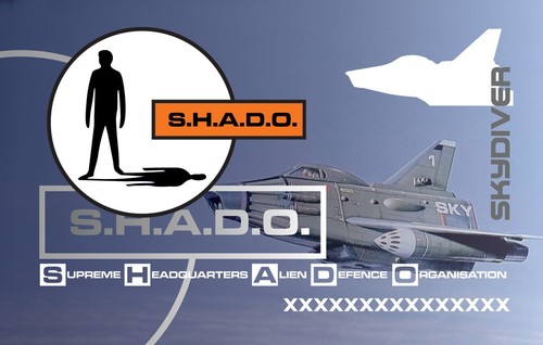 Ufo shado pictorial badge - ufo,