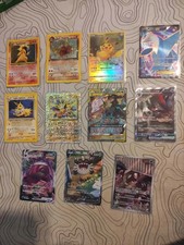 Lotto carte pokemon rare 11 carte nuove e vintage di valore 