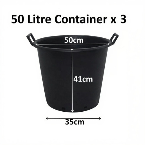 Vaso albero piante 3x50 litri - piante,