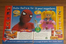 Rara Pubblicità SAIWA Ruolo Principe Spider-Man Sailor Moon Personaggi Promo 1997