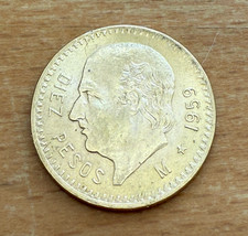Messico 1959 oro 10 pesos UNC