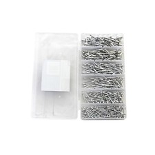 960pz Rivetti di dimensioni assortite in 3 scatole di plastica portaoggetti