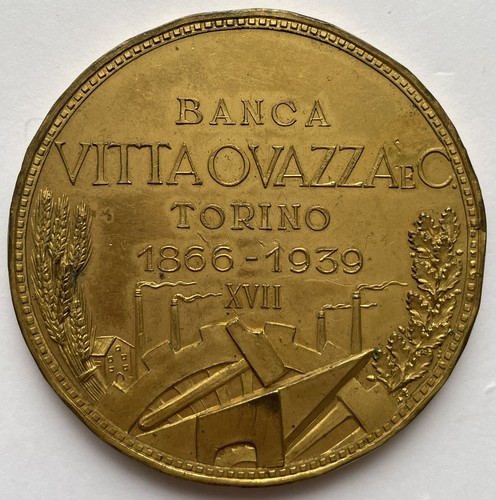 Medaglia banca vitta - vitta, e