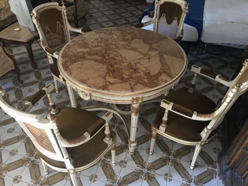 Tavolo antico barocco rotondo - tavolo,