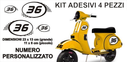 Kit adesivi numero - kit,
