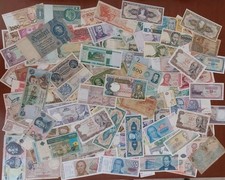 Oltre 100 banconote da tutto il mondo lotto varie condizioni