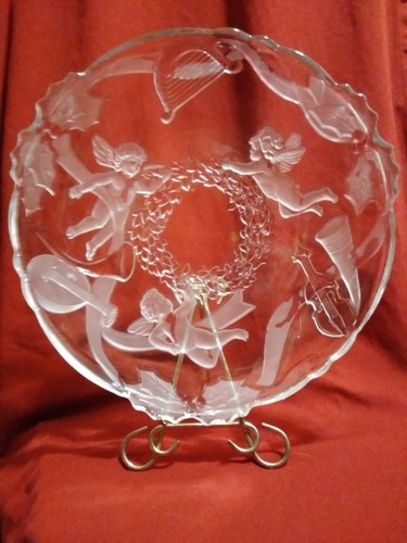Crystal serving cake platter - serving,