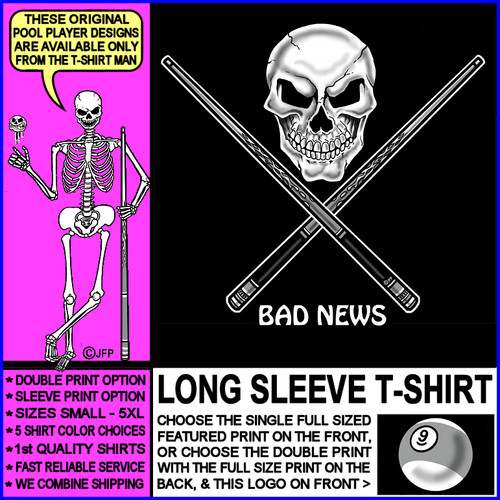 Maglietta bad news skull - news, and
