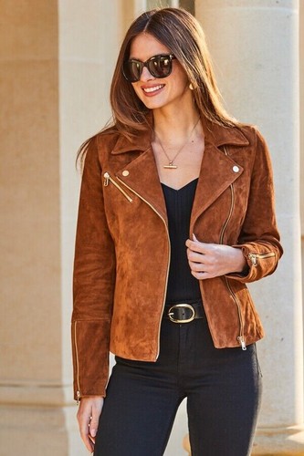 Giacca donna pelle - pelle, marrone