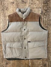 Beretta Gilet Vest Smanicato Piuma D’oca Tg S Made Italy Western Worker Beige