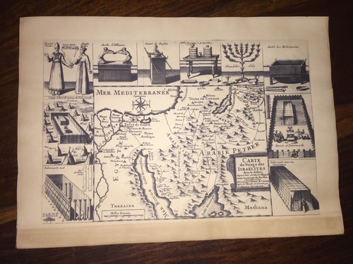 Vecchia mappa israele tempi - vecchia,