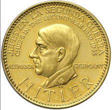 Hitler moneta d'oro jefes en