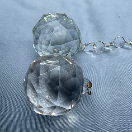 Vtg chandelier glass - 2,