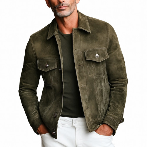 Giacca camionista uomo verde