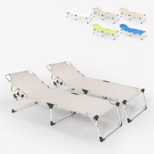 Set 2 lettini spiaggia mare