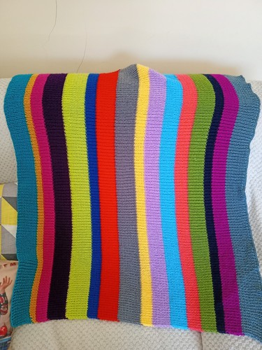 Coperta righe multicolore - righe,