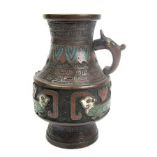 Vaso giapponese Champleve