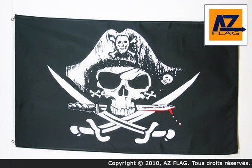 Bandiera pirata sciabola - bandiera,