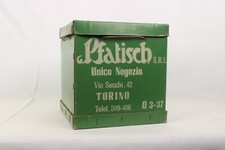 Scatola Pubblicità Pasticceria PFATISCH Torino anni '50 Epoca Cartone Promo Old