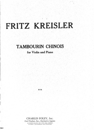 Fritz kreisler tambourin - fritz,