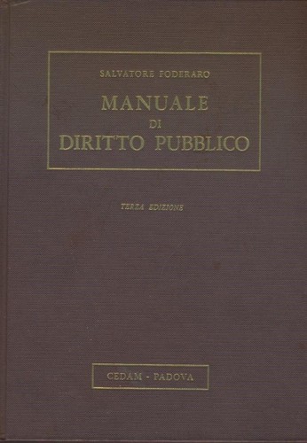 Manuale diritto pubblico - di,