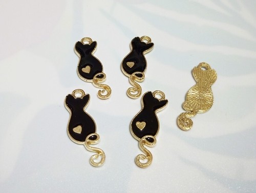 4pz charms ciondoli gatto