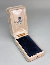 ANTICA SCATOLA GIOIELLI MARCHIATA CALDERONI MILANO REGNO ITALIA - ONLY BOX