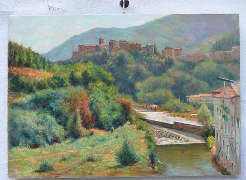 N9527 quadro sulla pescia a - quadro,