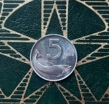 ($)    5 Lire 1968 (Delfino) -