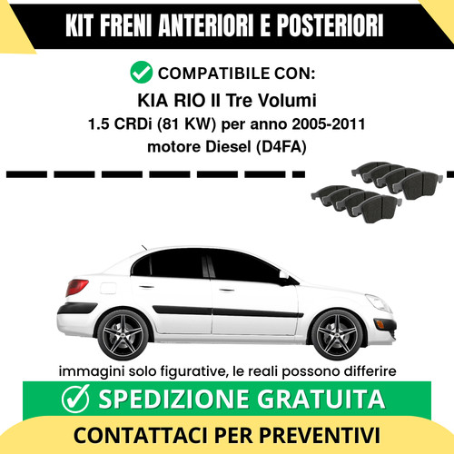 Pastiglie freno ant - +, post